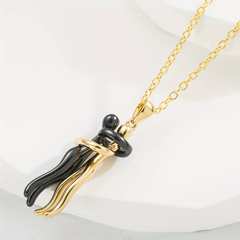Copper Plated Couple Pendants Set